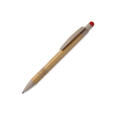 Picture of BALL PEN BAMBOO AND WHEATSTRAW with Stylus