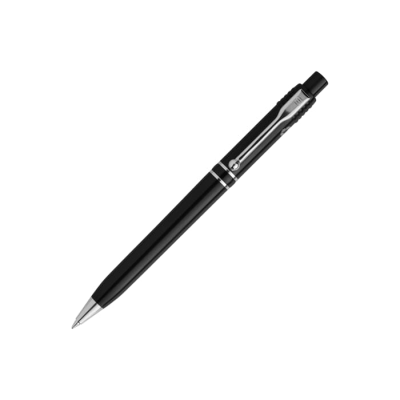Picture of BALL PEN RAJA SILVER CHROME RECYCLED HARDCOLOUR in Black
