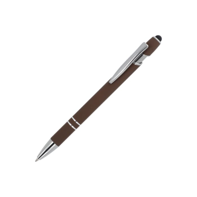 Picture of BALL PEN PARIS METAL SOFT TOUCH in Dark Brown