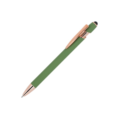 Picture of BALL PEN PARIS DELUXE METAL RUBBER in Olive Green