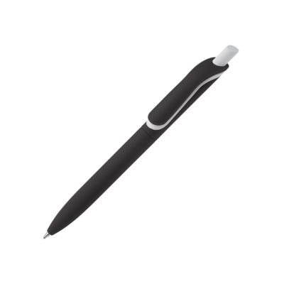 Picture of BALL PEN CLICKSHADOW SOFT TOUCH R-ABS in Black