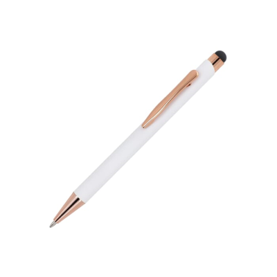 Picture of BALL PEN PRAGUE ROSE GOLD R-AL in White