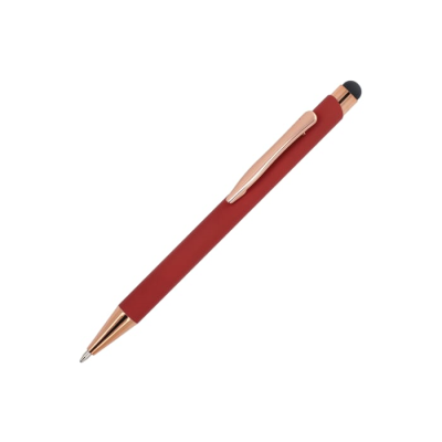 Picture of BALL PEN PRAGUE ROSE GOLD R-AL in Dark Red