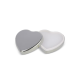 Picture of FLAT METALLIC HEART SHAPE LIPBALM in Silver