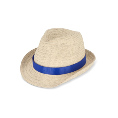 Picture of PLANT STRAW HAT with Colour Band in Dark Blue