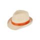 Picture of PLANT STRAW HAT with Colour Band in Orange