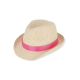 Picture of PLANT STRAW HAT with Colour Band in Pink