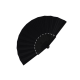 Picture of HAND FAN PLASTIC & POLYESTER in Black