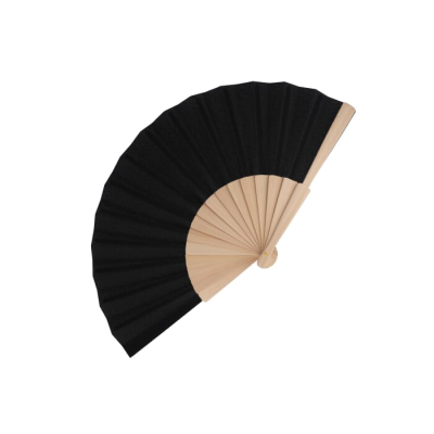Picture of HAND FAN WOOD & R-PET in Black