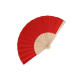 Picture of HAND FAN WOOD & R-PET in Red