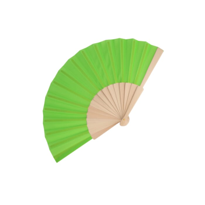 Picture of HAND FAN WOOD & R-PET in Pale Green