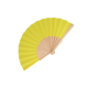 Picture of HAND FAN WOOD & R-PET in Yellow