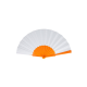 Picture of MADE TO ORDER - HAND FAN PLASTIC & POLYESTER ALL OVER PRINT in Orange