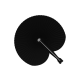 MINI FOLDING HANDFAN in Black image 2