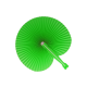 MINI FOLDING HANDFAN in Pale Green image 2