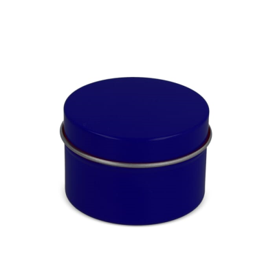 Picture of DHYANA SCENTED PLANT BASED CANDLE in Recycled Tin in Blue