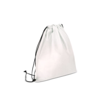 Picture of R-PET DRAWSTRING BAG NON-WOVEN 38 x 42CM 75G & M² in White