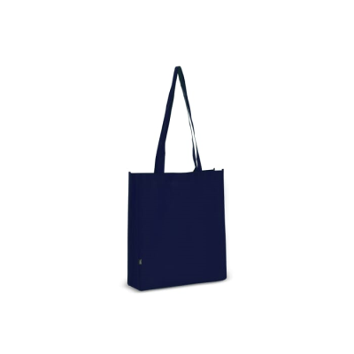 Picture of R-PET CARRY BAG NON-WOVEN 38 x 9 x 42CM 75G & M² in Dark Blue