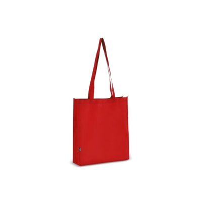 Picture of R-PET CARRY BAG NON-WOVEN 38 x 9 x 42CM 75G & M² in Red