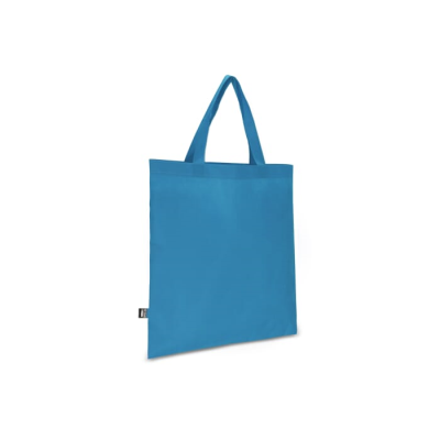 Picture of R-PET CARRY BAG NON-WOVEN SHORT HANDLES 38 x 42CM 75G & M² in Blue