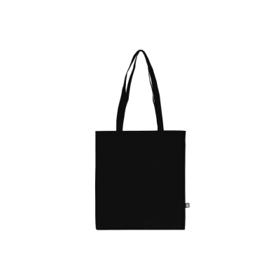 Picture of R-PET CARRY BAG NON-WOVEN LONG HANDLES 38 x 42CM 75G & M² in Black