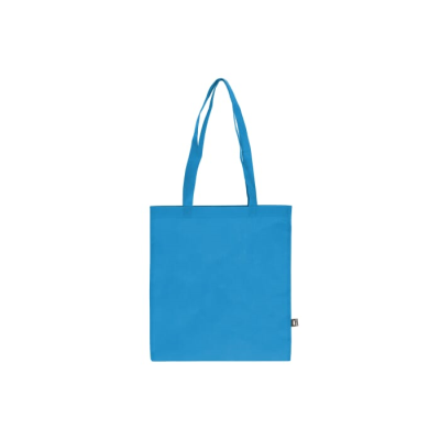 Picture of R-PET CARRY BAG NON-WOVEN LONG HANDLES 38 x 42CM 75G & M² in Blue