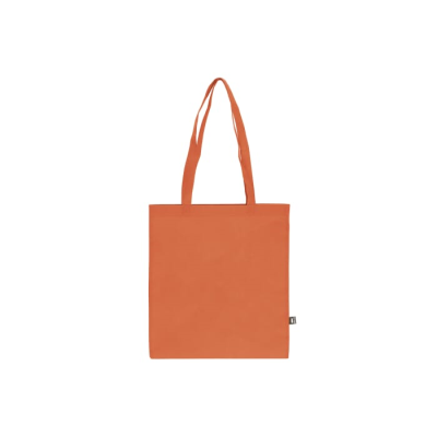 Picture of R-PET CARRY BAG NON-WOVEN LONG HANDLES 38 x 42CM 75G & M² in Orange