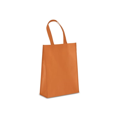 Picture of R-PET CARRY BAG LAMINATED NON-WOVEN 30 x 12 x 40CM 105G & M² in Orange