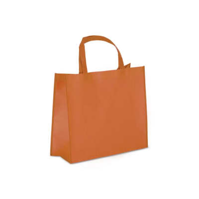 Picture of R-PET CARRY BAG LAMINATED NON-WOVEN 40 x 16 x 35CM 105G & M² in Orange