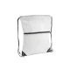 Picture of DRAWSTRING BAG 210T R-PET with Zipper in White
