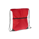 Picture of DRAWSTRING BAG 210T R-PET with Zipper in Red