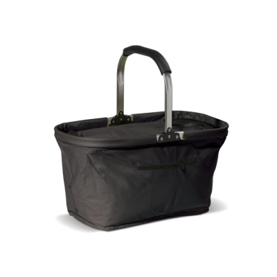 Picture of FOLDING PICNIC BASKET 2-IN-1 COOLING BAG in Black