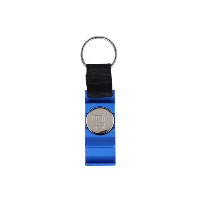 Picture of 3-IN-1 BOTTLE OPENER KEYRING in Blue