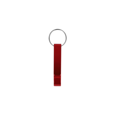 Picture of BOTTLE OPENER KEYRING in Red