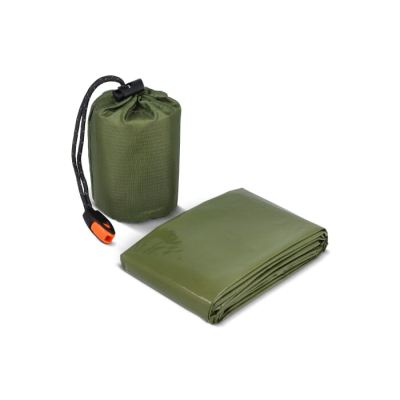 Picture of OUTDOOR SURVIVAL EMERGENCY THERMAL INSULATED SLEEPING BAG in Dried Green