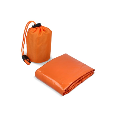 Picture of OUTDOOR SURVIVAL 2-IN-1 THERMAL INSULATED PONCHO in Orange