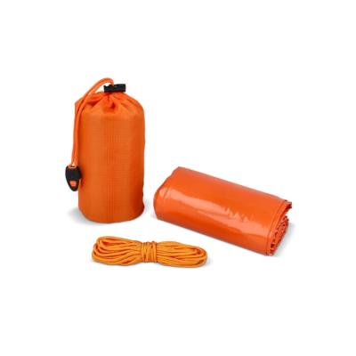 Picture of OUTDOOR SURVIVAL COMPACT EMERGENCY SHELTER TENT in Orange