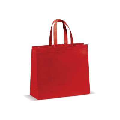 Picture of CARRIER BAG LAMINATED NON-WOVEN LARGE 105G & M² in Red