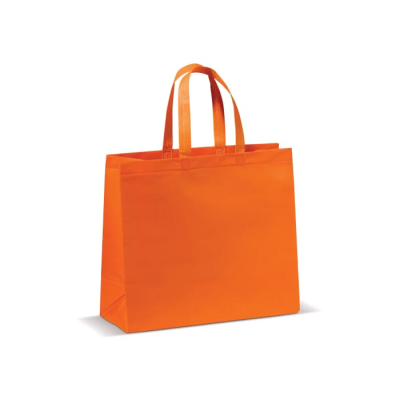 Picture of CARRIER BAG LAMINATED NON-WOVEN LARGE 105G & M² in Orange