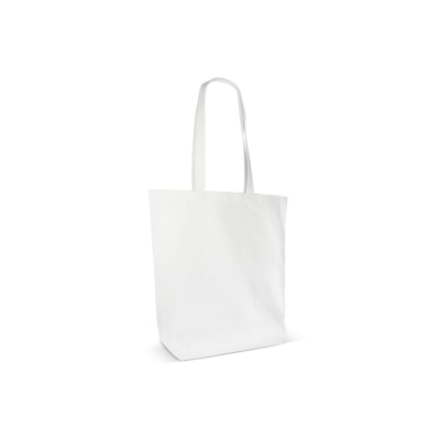 Picture of BAG ORGANIC COTTON COLOUR LONG 270G & M² 42X12X43 CM in White