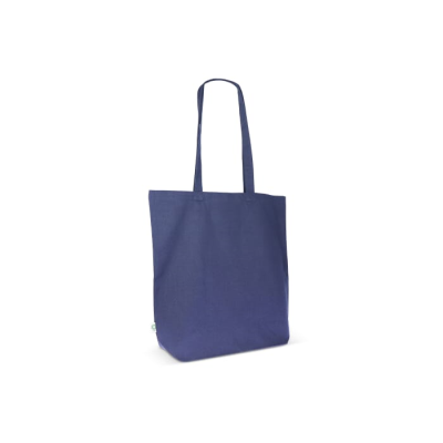 Picture of BAG ORGANIC COTTON COLOUR LONG 270G & M² 42X12X43 CM in Dark Blue