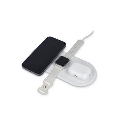 Picture of 3IN1 15 W CORDLESS CHARGER COMPATIBLE with Phones  & Apple Watch & Airpod in White