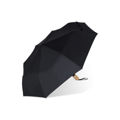 Picture of FOLDING UMBRELLA 21” R-PET AUTO OPEN in Black