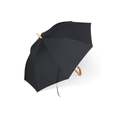 Picture of STICK UMBRELLA 23” R-PET AUTO OPEN in Black