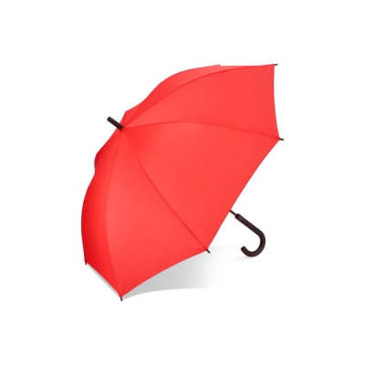 Picture of VERDURE 190T PONGEE 23 INCH WINDPROOF HOOK UMBRELLA AUTO OPEN in Red