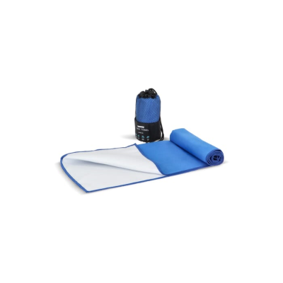 Picture of R-PET QUICK DRY SPORTS TOWEL 40X80CM with Pouch (200G & M²) Sublimation in Blue