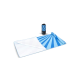 Picture of R-PET QUICK DRY BEACH TOWEL 100X180CM with Pouch (200G & M²) Sublimation in Blue