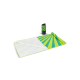 Picture of R-PET QUICK DRY BEACH TOWEL 100X180CM with Pouch (200G & M²) Sublimation in Pale Green