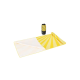 Picture of R-PET QUICK DRY BEACH TOWEL 100X180CM with Pouch (200G & M²) Sublimation in Yellow
