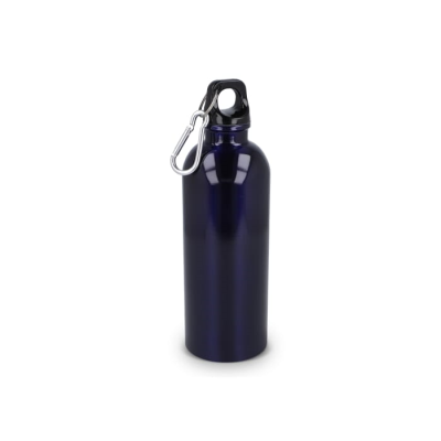 Picture of RECYCLED STAINLESS STEEL METAL SINGLE WALL BOTTLE 500ML in Dark Blue